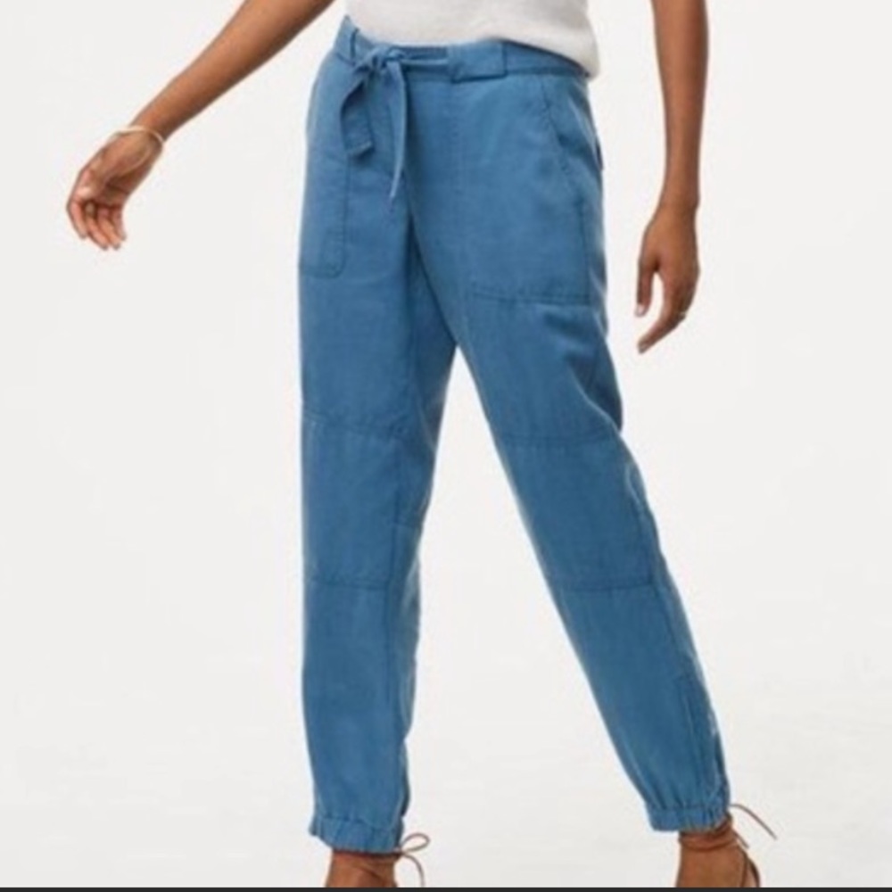 LOFT blue cargo joggers size 14